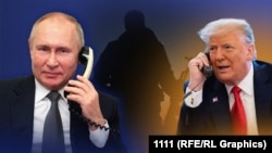 Collage Putin Trump Phone call