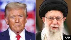 US President Donald Trump (left) wrote to Iranian Supreme Leader Ayatollah Ali Khamenei once before in 2019, but receive no response.