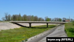 Безводное русло Северо-Крымского канала (Раздольненское ответвление) в районе села Ильинка Красноперекопского района, май 2021 года